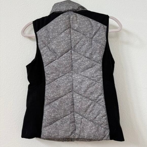 KYODAN Quilted Zip Front Performance Vest Gray Black Activewear Women S - Picture 4 of 6